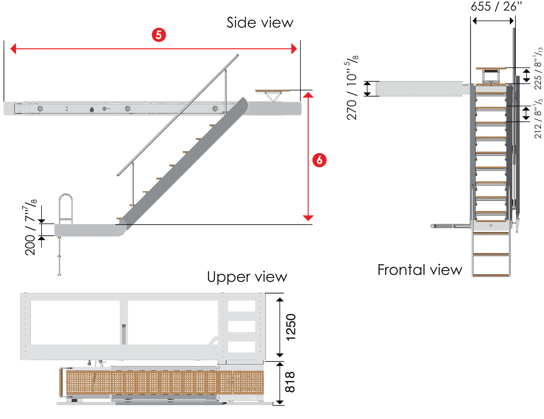 SIDE BOARDING LADDER 3603